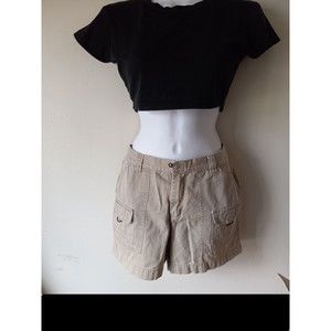 Accesss Women's Khaki Tan Cargo Hiking Shorts Size 7 Pockets
